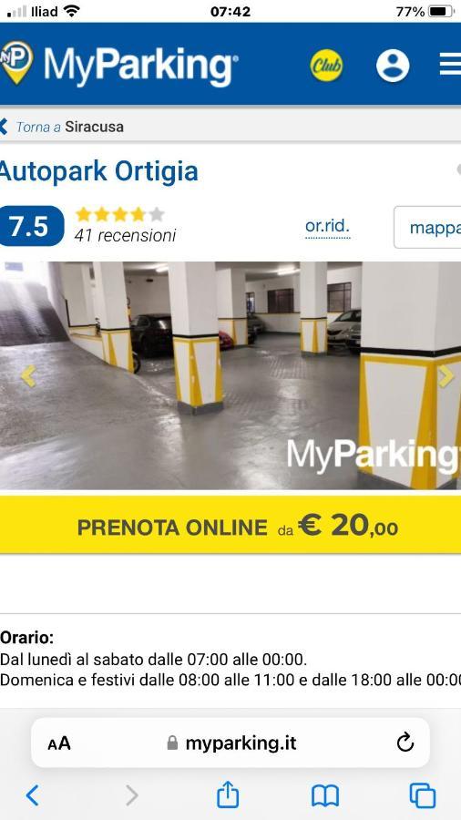 Il Sipario Palazzo Accolla Lägenhet Syrakusa Exteriör bild